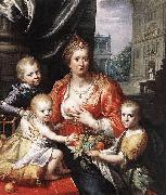 Paulus Moreelse Sophia Hedwig, Countess of Nassau Dietz, with her Three Sons. Sweden oil painting artist